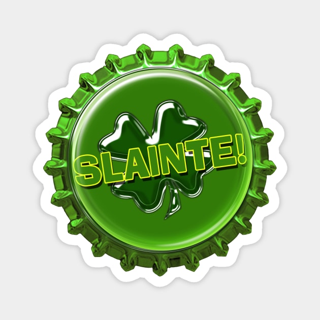 Slainte! St. Patrick's Day Magnet and Sticker | Cherie(c)2022 Magnet by CheriesArt