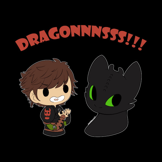 DRAGONNNSSS!!! by Merlewae