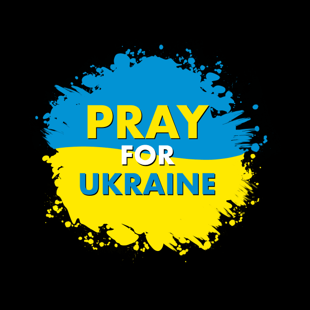 Pray For Ukraine Ukraine Support T shirt by Nerdy
