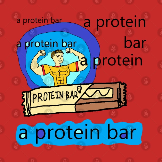 protein bar, protein bar vintage pattern by zzzozzo