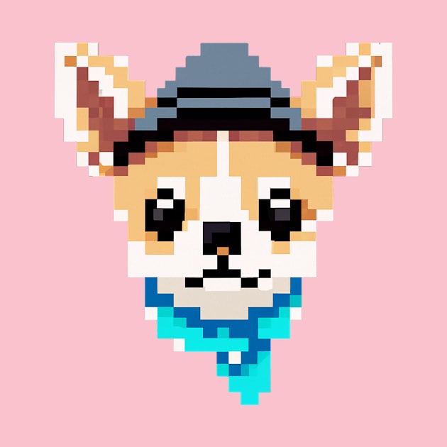 Pixel Art Chihuahua Dog Lover Puppy Retro by BetterManufaktur