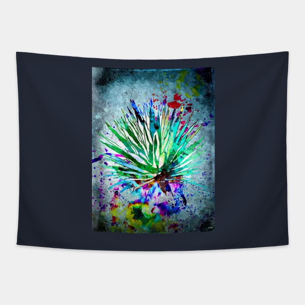 Agave Watercolor Grunge Tapestry by danieljanda