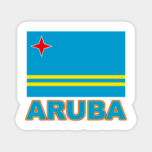 The Pride of Aruba - Aruba Flag Design Magnet