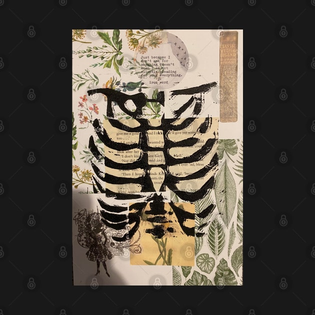 Green  ribcage print by Ech0mun