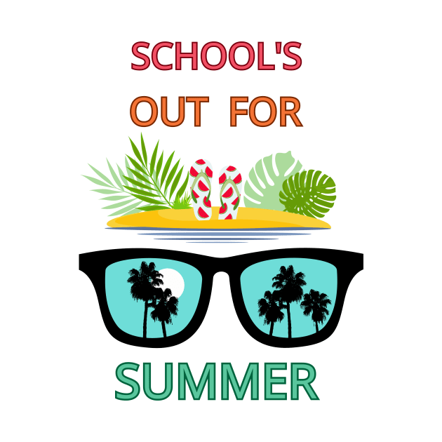 School's out for summer by logo desang