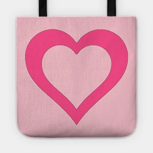 A hole in my Heart for you in pink Tote