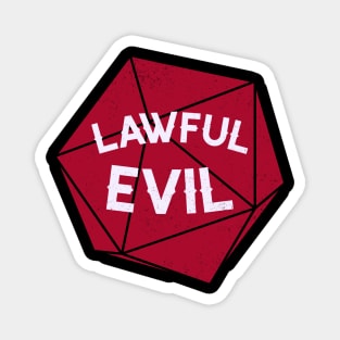 Lawful Evil D20 Magnet