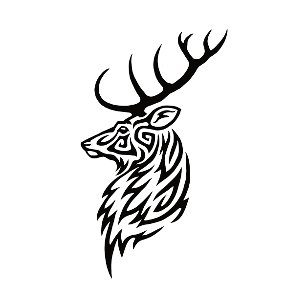 Tribal Stag by Hareguizer