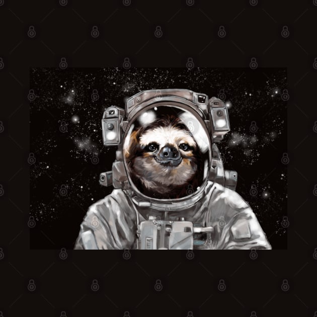 Astronaut Sloth by bignosework