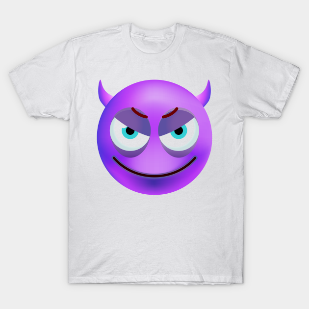 purple emoji shirt