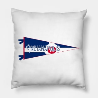 Indianapolis Flag Pennant Pillow