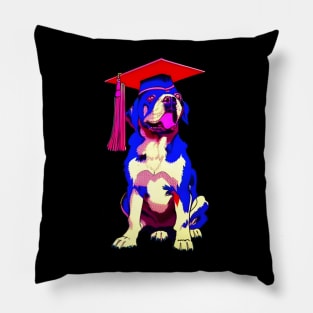 Graduation 2023 Dog With Graduation Cap Pillow