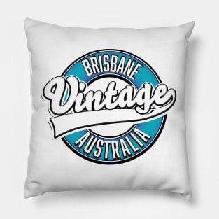 Brisbane Vintage Australian logo Pillow