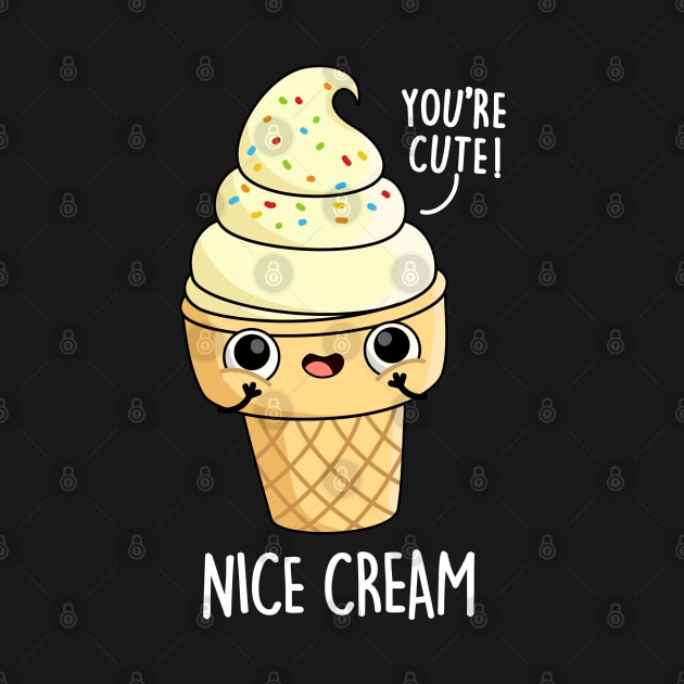 Nice Cream Cute Ice Cream Pun by punnybone