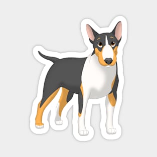 Black, White & Tan Bull Terrier Dog Magnet