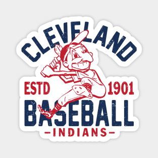 Retro Cleveland Indians Guardians Magnet