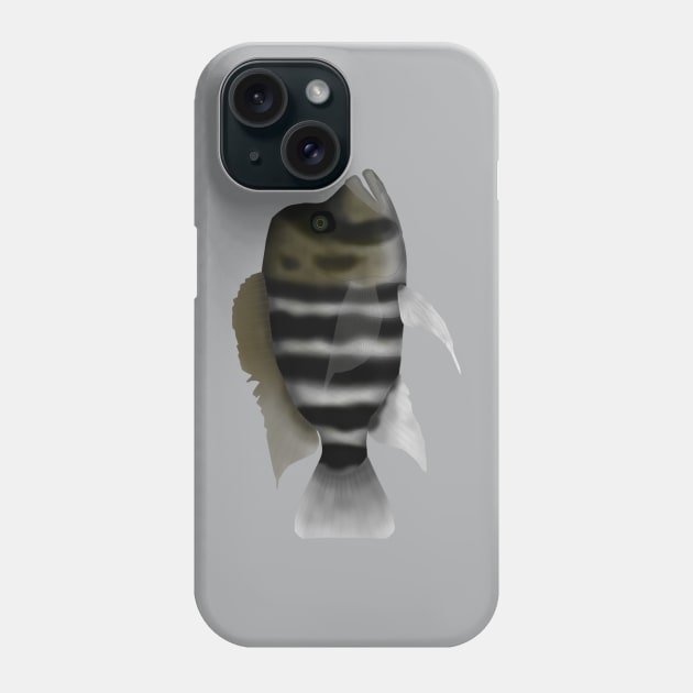 Humphead Cichlid Phone Case by FishFolkArt