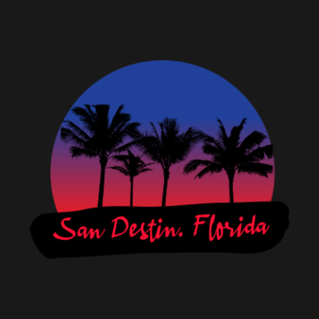 Discover San Destin Florida - Palm Beach Florida - T-Shirt