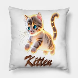 Cute Kitten Jump Pillow