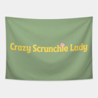 Crazy Scrunchie Lady Tapestry