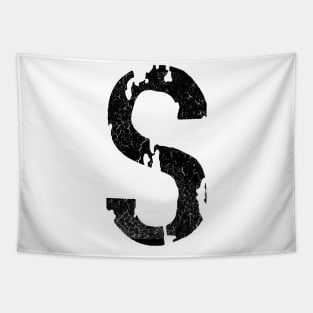 The S South Side Distressed Style Tapestry