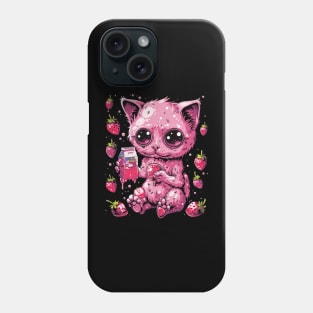 Cat Strawberry Jewelry Phone Case