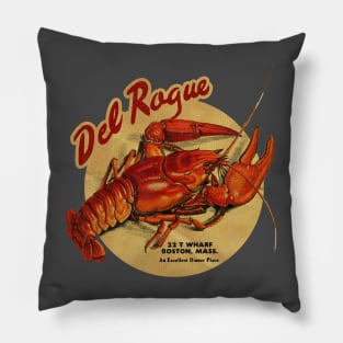 Vintage Boston Seafood Pillow