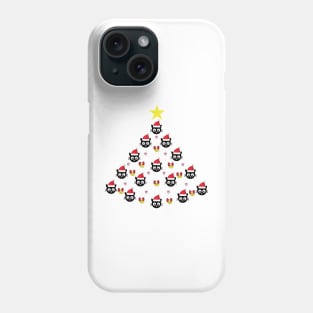 Merry Black Catmas Tree Phone Case