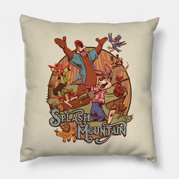 TEXTURE - SPLASH MOUNTAIN day Pillow by tresnoku