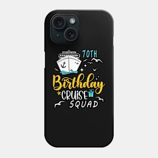 70Th Birthday Cruise Squad Gifts 2024 Matching Party Family Phone Case