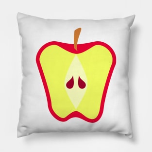 Red Apple Fruit Halved Pillow