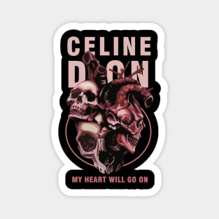 celine dion love metal Magnet