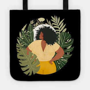 Curvy Black Woman Boho Tote