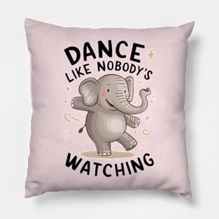 Dancing Elephant Kids Pillow