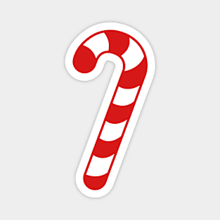 RED AND WHITE CANDY CANE - CUTE CHRISTMAS DESIGN Magnet