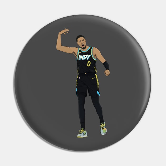 Tyrese Haliburton Digital Illustration Pin by fmmgraphicdesign