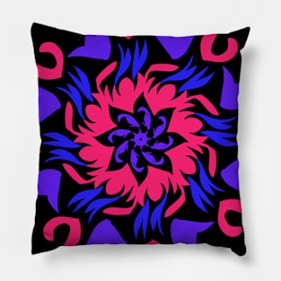 Mandala flowers abstract Pillow