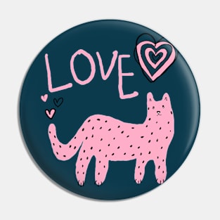 love cat Pin