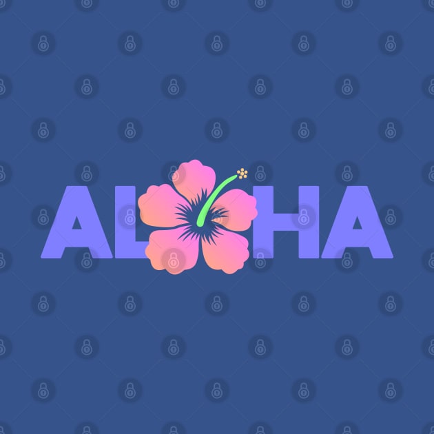 Aloha with Hibiscus by Dale Preston Design