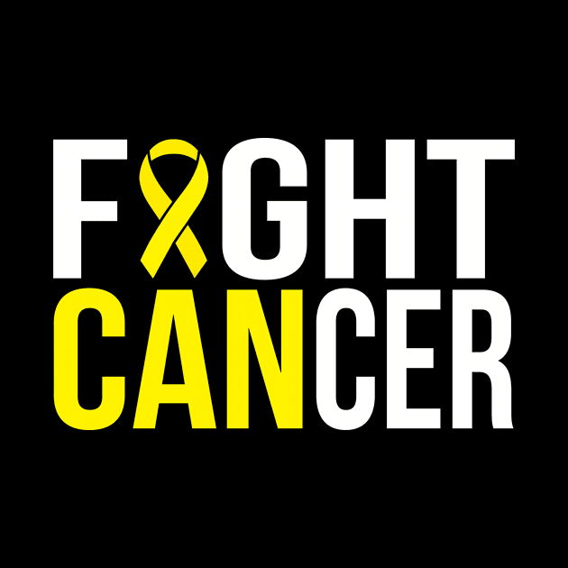 Fight Bladder Cancer Yellow Ribbon by Eyes4