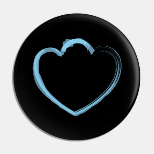 Mutant Heart Baby Blue Pin