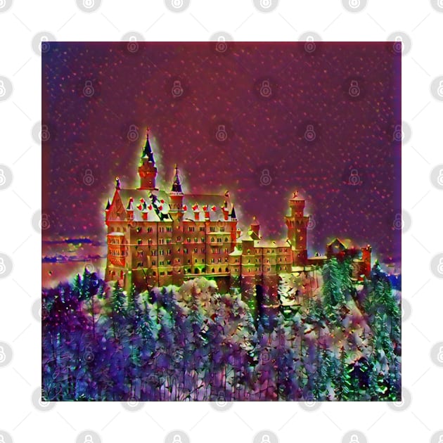 Castle On The Hills Graphic Art Design | Digital Art | Painting by Graphic World