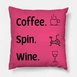 Coffee Spin Wine Shirt Pillow