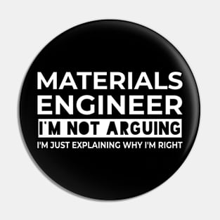 materials engineer Pin