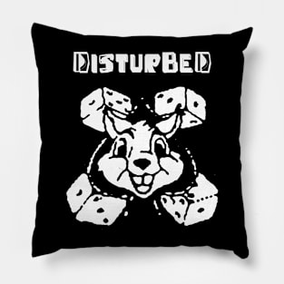 disturbed and the rabbit Pillow