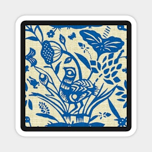 Papercut Garden (blue) Magnet