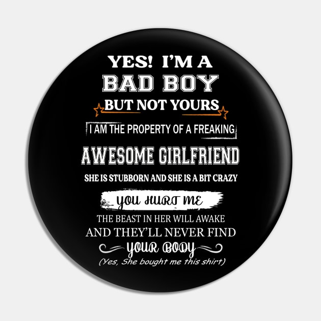 Funny gift Christmas for Boy Friend  T-Shirt Pin by Zhj