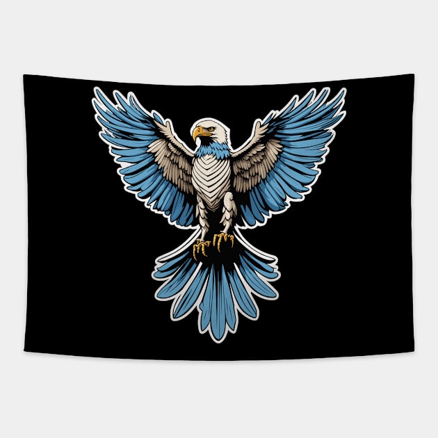 Eagle Illustration Tapestry by FluffigerSchuh