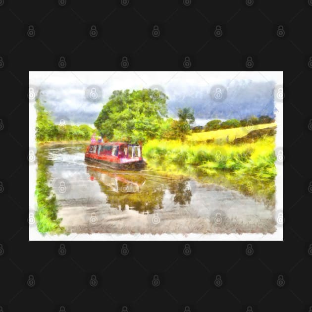 English Canal Narrow Boat by MartynUK