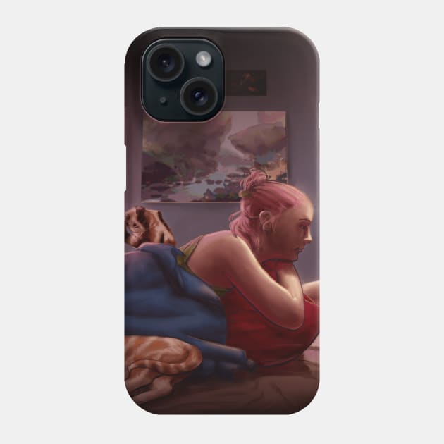 Informaholic - Bedtime Stories Phone Case by J.S. Lange